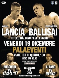 Manuel Lancia vs Massimiliano Ballisai – Roma 19 dicembre 2014 – Poster