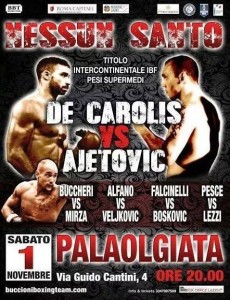 Giovanni De Carolis vs Geard Ajetovic - 1 Nov 2014 - Poster