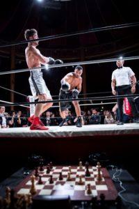 Chessboxing Database - Giuseppe 'Mezzaluna' Grasso vs Karl 'Ouch' Strugnell